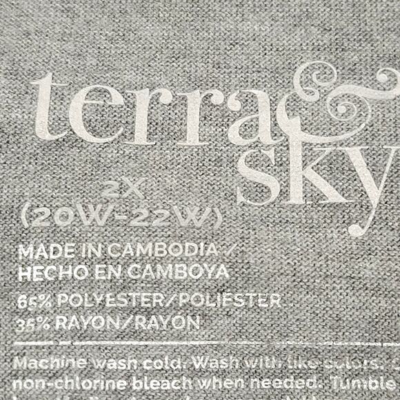 Time and Tru Long Sleeve Baseball Tee Women's Size 2XL - Picture 2 of 4